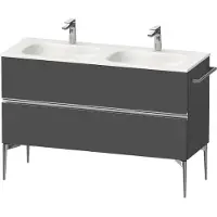 Duravit Sivida Meuble sous-lavabo, 2 tiroirs, poignée profilée chromée, 1280x477x592mm, pour Sivida, SV4654010490000