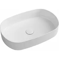 Hak INFINITY OVAL lavabo à poser 55x36cm, blanc mat