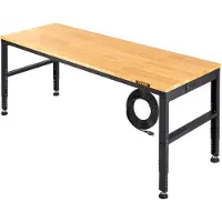 Vevor Établi réglable en hauteur 61 po L x 20 po l Table d'établi avec prise de courant