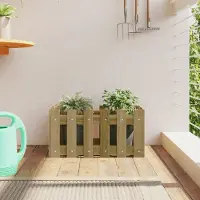 Prolenta Maison Exclusive - Jardinière design à lattes, 60x30x30 cm, en bois de pin imprégné