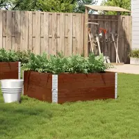 Prolenta Maison Exclusive - Jardinière marron 100 x 100 cm en pin massif