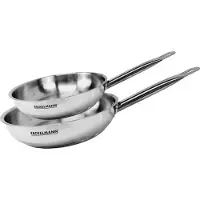 Fackelmann Set de 2 poêles 20 et 24 cm en inox Eterna