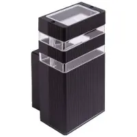 Zext Applique d'extérieur 1xGU10 IP 54 aluminium noir Ecolight EC79027