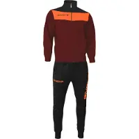 Givova Ensemble de sport Campo Bordeaux-orange - 3XS