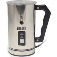 Bialetti Mousseur à Lait Électrique , MK01, 240 ml, Acier Inoxydable