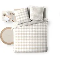 Douceur d'intérieur Parure de lit - - Victoire - Coton - 260x240cm - beige