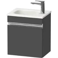 Duravit Sivida bâti-support pour lavabo, charnières à gauche, poignée profilée chromée, 400x295x440mm, pour Sivida, SV4649L10490000