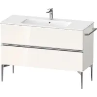 Duravit Sivida bâti-support pour lavabo, 2 tiroirs, poignée profilée chromée, 1210x477x591mm, pour ME by Starck, SV4646010220000