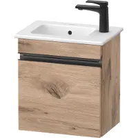 Duravit Sivida sous-lavabo, charnières à droite, poignée encastrée noir diamant mat, 400x287x443mm, pour ME by Starck, SV4642RBD550000