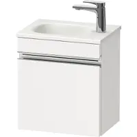 Duravit Sivida bâti-support pour lavabo, charnières à gauche, poignée profilée chromée, 400x295x440mm, pour Sivida, SV4649L10180000