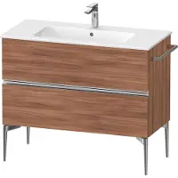 Duravit Sivida bâti-support pour lavabo, 2 tiroirs, poignée profilée chromée, 1010x477x591mm, pour ME by Starck, SV4645010790000