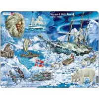 Larsen Puzzle Puzzle Cadre - Verso il Polo Nord (en italien) - 51 à 99 pièces