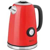 Ecg RK 1700 Magnifica Corsa | Bouilloire | Volume 1,7 litres | Filtre pour les résidus de tartre | 2200 W | Rouge |