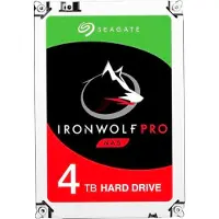 Seagate IronWolf Pro ST4000NE001 - Disque dur - 4 To - interne - 3,5" (8,9 cm) - SATA 6Gb/s - 7200 tr/min - mémoire tampon : 256 Mo