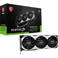 MSI GeForce RTX 4070 Ti VENTUS 3X 12G OC - Carte graphique - GeForce RTX 4070 Ti - 12 Go GDDR6X - PCIe 4.0 - HDMI, 3 x DisplayPort