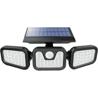 Luxula Applique solaire à LED LXSO700126, capteur PIR, 4000K, IP54