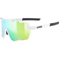 Uvex Sportstyle 236 Set White Mat/Green Mirrored Lunettes vélo