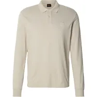 BOSS Passerby 10256683 Long Sleeve Polo Beige,Gris S Homme