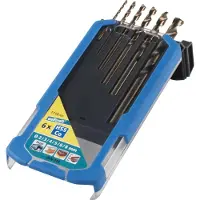 Wolfcraft Hss Drill Set 6 Pieces Bleu