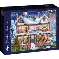 Bluebird Puzzle Puzzle Maison à Noël - 1000 pièces