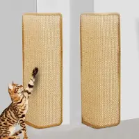 OEM Tapis en sisal pour chats - Tapis mural - Tapis en sisal pour portes - Convient pour les bancs, les meubles et les portes - Résistant aux griffures - Fixation murale - 60 x 30 cm - Lot de 2