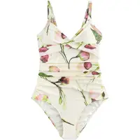 Next Maillot de bain modelant crème / vert / vert clair / rose ancienne