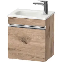 Duravit Sivida bâti-support pour lavabo, charnières à droite, poignée profilée chromée, 400x295x440mm, pour Sivida, SV4649R10550000