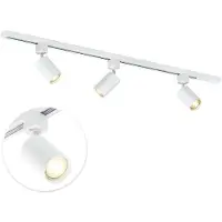 Qub Focus III - Système de rails LED - Blanc - 1 phase - 100 cm - 3 spots GU10 - Forme en I