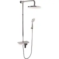 RAV Colonne de douche MURRAY avec étagère en solid surface blanc H. 170 cm