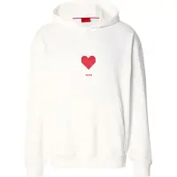 HUGO Dalentinos 10273008 Sweatshirt Blanc S Homme