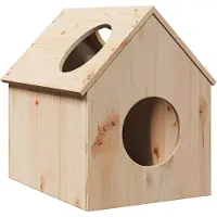 Syfax Maison pour chat 41x50x50 cm bois de pin massif