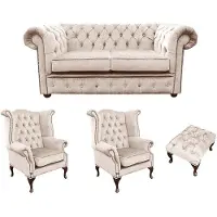 AEA Chesterfield Design Luxus Polster Sofa Couch Sitz Garnitur Leder #489