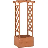Prolenta Maison Exclusive - Jardinière avec treillis 49 x 39 x 117 cm, en bois de sapin
