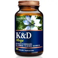 Doctor Life Supplément puissant K2+D3 avec nigelle et huile, 60 gélules