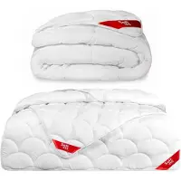 Softimi | Couette antiallergique toutes saisons 200 x 200 cm | Confortable, polyvalente et hygiénique pour les personnes allergiques