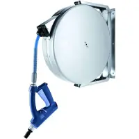 Kbs Pommeau de douche Wash avec flexible de 15 m, enrouleur de flexible et pistolet de pulvérisation