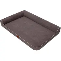HOBBYDOG Coussin pour chien Coussin pour chien Lit pour animal Lit pour chat Panier pour chien Couchage - Best - 100 x 66 x 18 cm [Taille : XL] - Marron