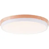 Brilliant LED Lampadaire 120cm Lampadaire bois/noir, lampe d'angle aluminium/métal/bois, lampe salon Lampadaire moderne Floor Lamp 1x LED intégré, 20W, lampe bois, Corner Lamp