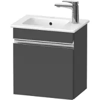 Duravit Sivida bâti-support pour lavabo, charnières à gauche, poignée profilée chromée, 400x287x443mm, pour ME by Starck, SV4642L10490000