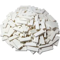 LEGO 2454 Brique blanche 1 x 2 x 5 - Montants ouverts bloqués / Montants creux