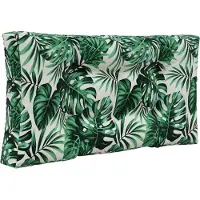 vidaXL Coussin de canapé d'extérieur 2 pcs Motif feuille Polyester