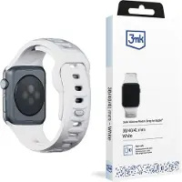 3MK Bracelet montre en silicone biały/white dla Apple Watch 38/40/41mm (Acier inoxydable, Silicone), Sangles de montre, Blanc