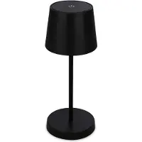 Briloner Brilo Led Lampe De Table Noir 26 Cm Led 150lm 2.6w Blanc Chaud 3000k Sans Fil