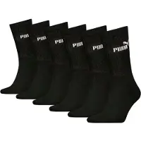 Puma Unisexe, Chaussettes, Elements Unisex Crew Socke, Noir, (paquet de 6, 39 - 42)