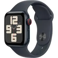 Apple Watch SE 2024 4G 40 mm Minuit Bracelet Sport S/M