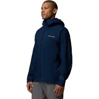 Columbia - Veste imperméable et coupe-vent de randonnée en OMNI-TECH - Trailborne 2.5L Shell Collegiate Navy pour Homme - Taille XL