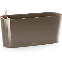 Lechuza Pot De Table Delta 20 - Kit Complet, Taupe Brillant 40 Cm