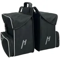 Haberland Sacoche double Black Line 3.0, 33 litres, noire - sacoche flexible pour porte-bagages...