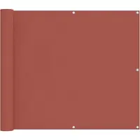 vidaXL Brise-vue pour balcon, terre cuite, 100 x 400 cm, tissu Oxford