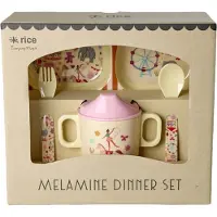 Rice Fun Fair Print Tableware Rose Enfants